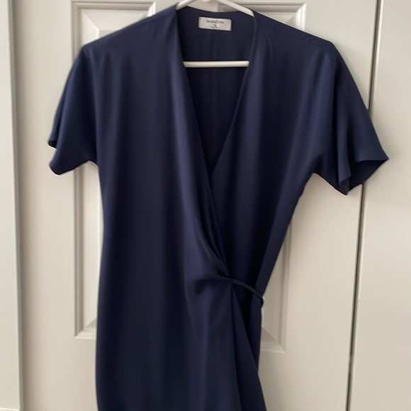 ✨SOLD✨ Babaton Wallace Wrap Dress Navy– XS - Picture 7 of 9